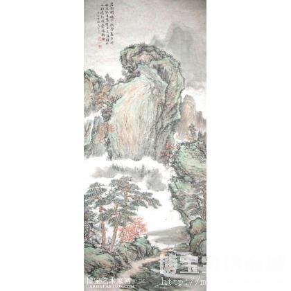 君到闲林下 山水画 熊润忠作品 类别: 国画山水作品